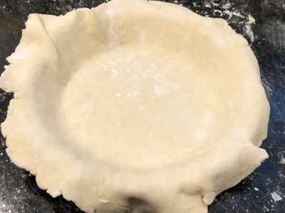 Pie Crust Before Crimping