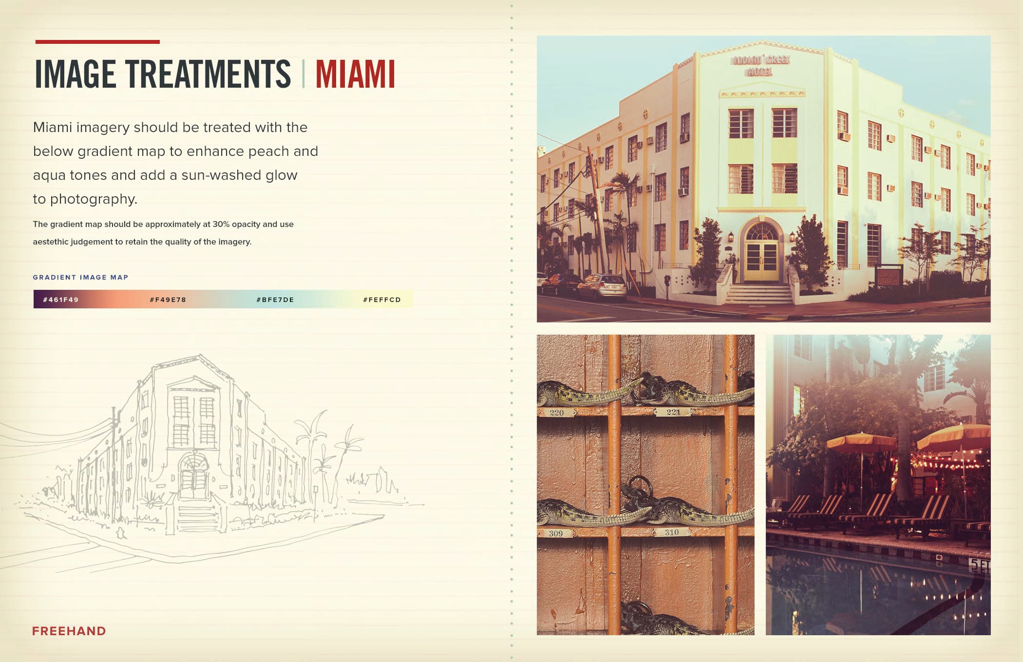 Freehand Hotels Brand Book Image Treatment