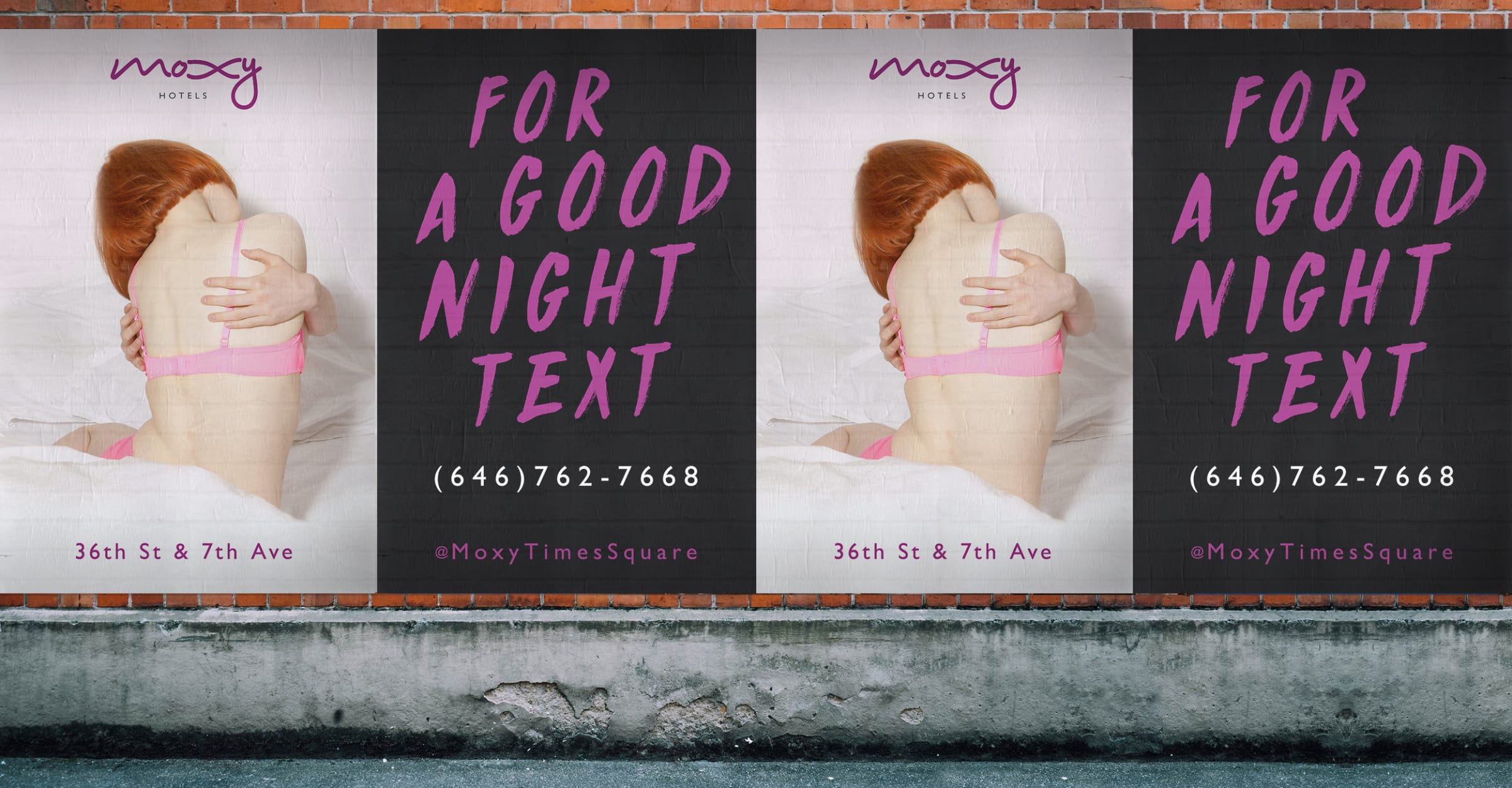 moxy times square window signage