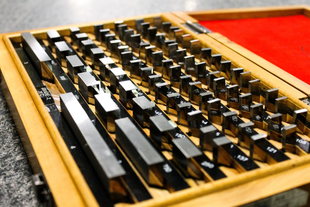 Gauge Blocks used to measure linear dimension