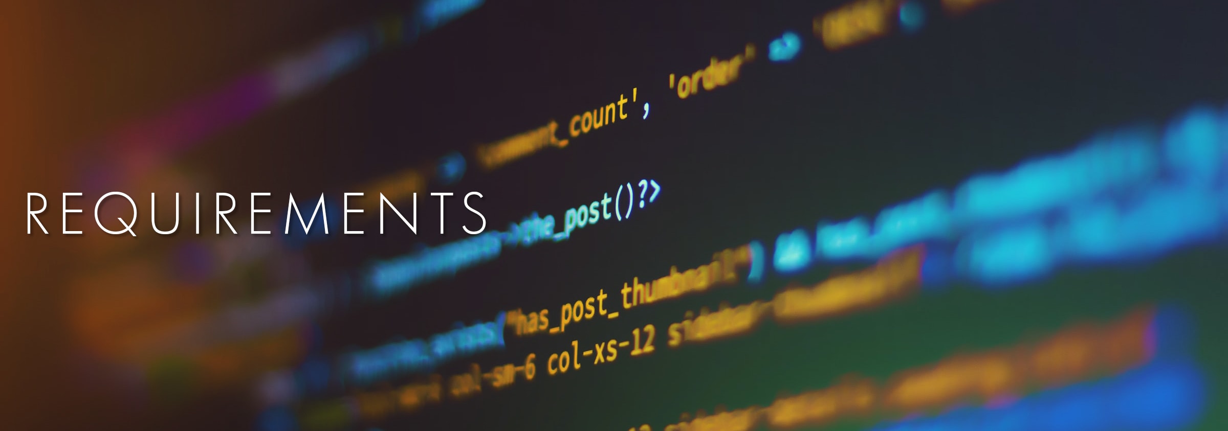 requirements image for firmware / software project