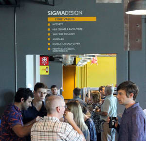 The SIGMADESIGN core values are visible in every part of our office.