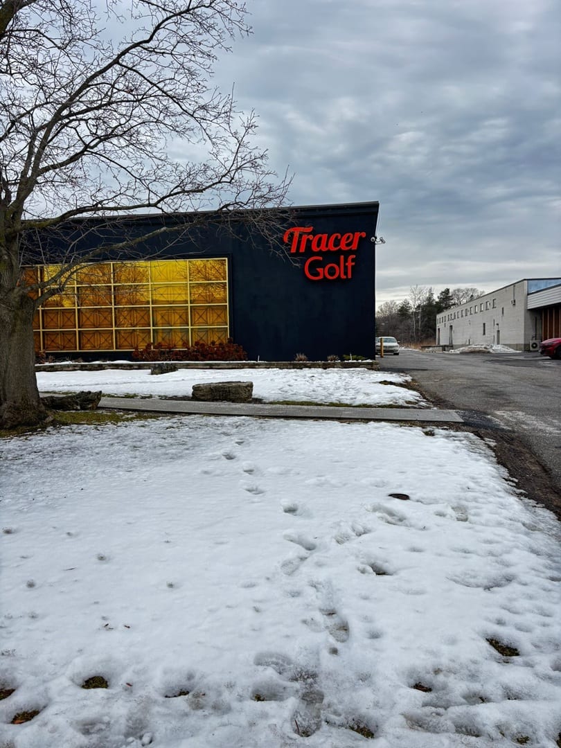 custom illuminated channel letters for Tracer Golf By Signarama Toronto