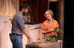 8.Mark Evans (Robert Kincaid) and Erin Davie (Francesca Johnson) in The Bridges of Madison at Signature Theatre. Photo by Christopher Mueller