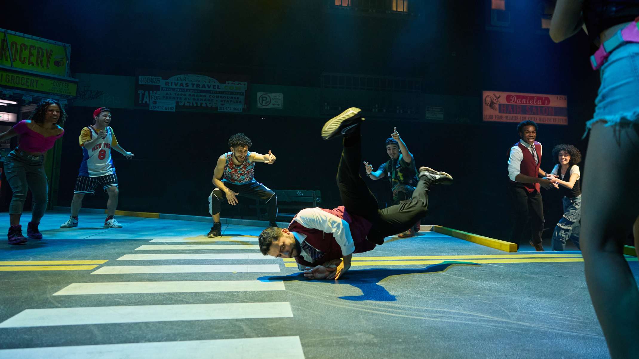 Jose J. Munoz and the cast of In the Heights