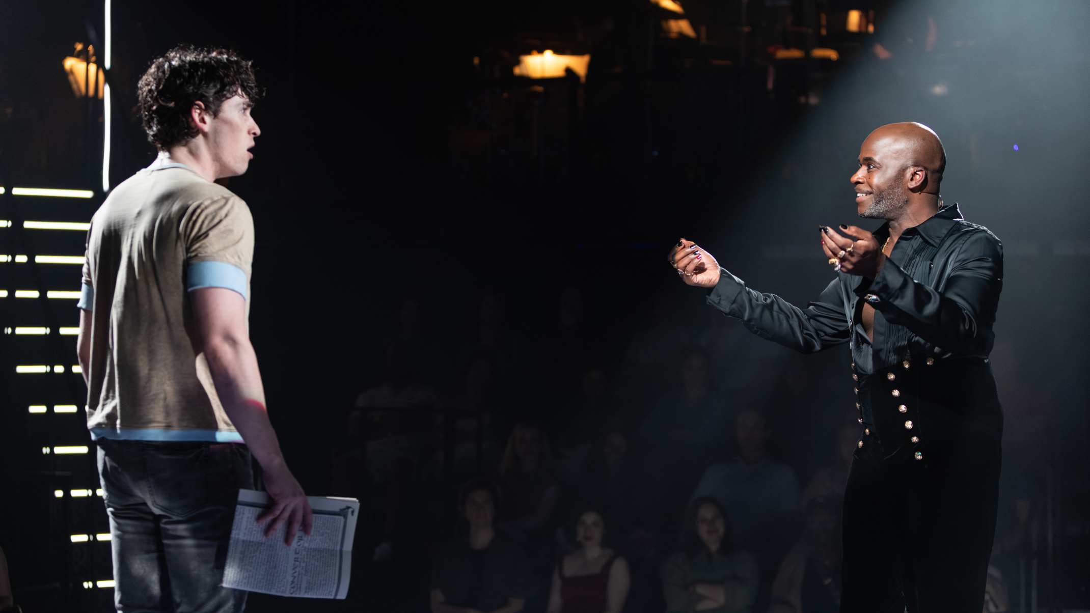Brayden Bambino (Pippin) and Cedric Neal (Leading Player)