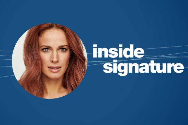 Inside Signature with Teal Wicks