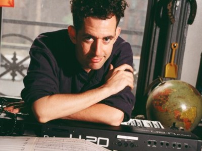 Jonathan Larson and keyboard