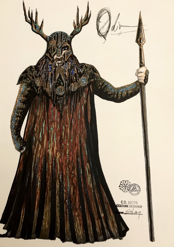 Odinn costume rendering