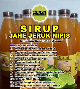 Sirup Jahe Jeruk Nipis