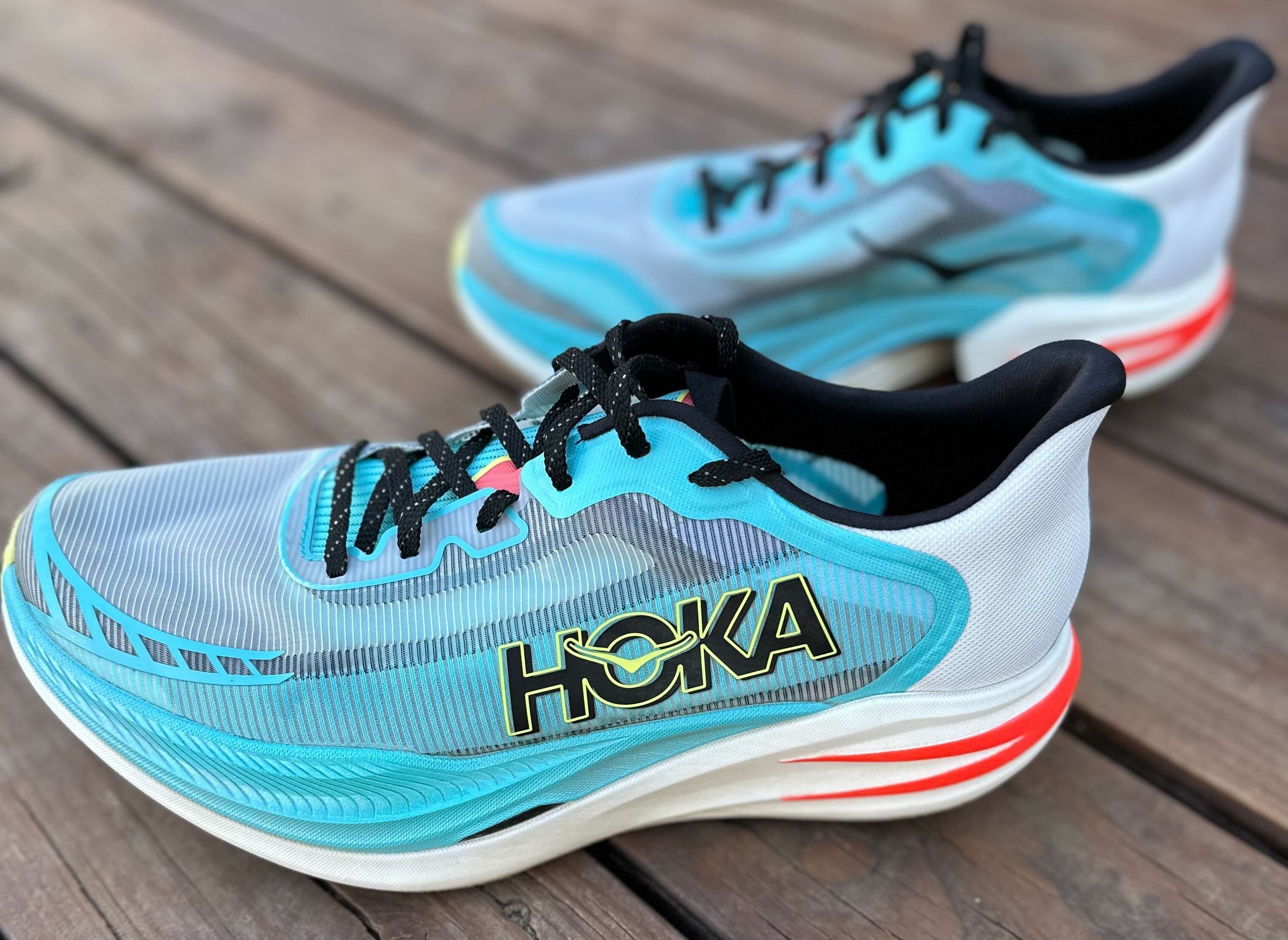 Best Hoka Running Shoes in 2025: A Comprehensive Guide - HOKA Cielo X1 2.0 is a high-performance road racing shoe designed for speed, ideal for half to full marathons. It features a lighter design, a more aggressive rocker, and a responsive ride, but its stability and versatility come with some trade-offs.