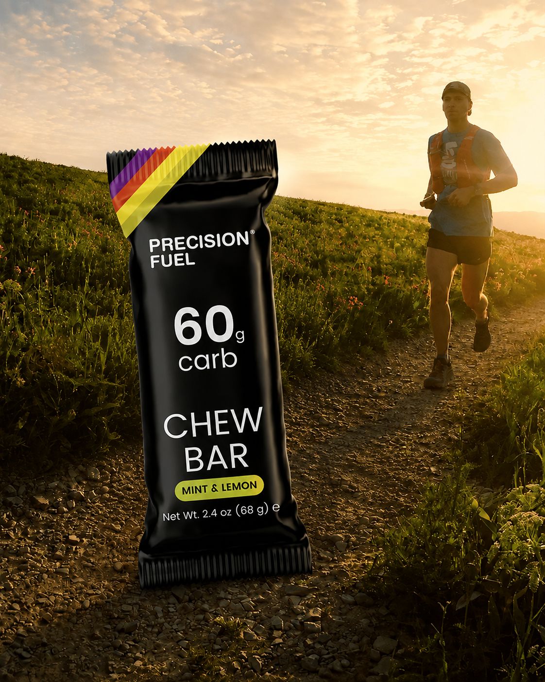 9 Best Energy Chews for Running in 2026: Tested by Runners - 7. Precision Fuel PF 60 Chew Bar: Best High-Carb Energy Chew