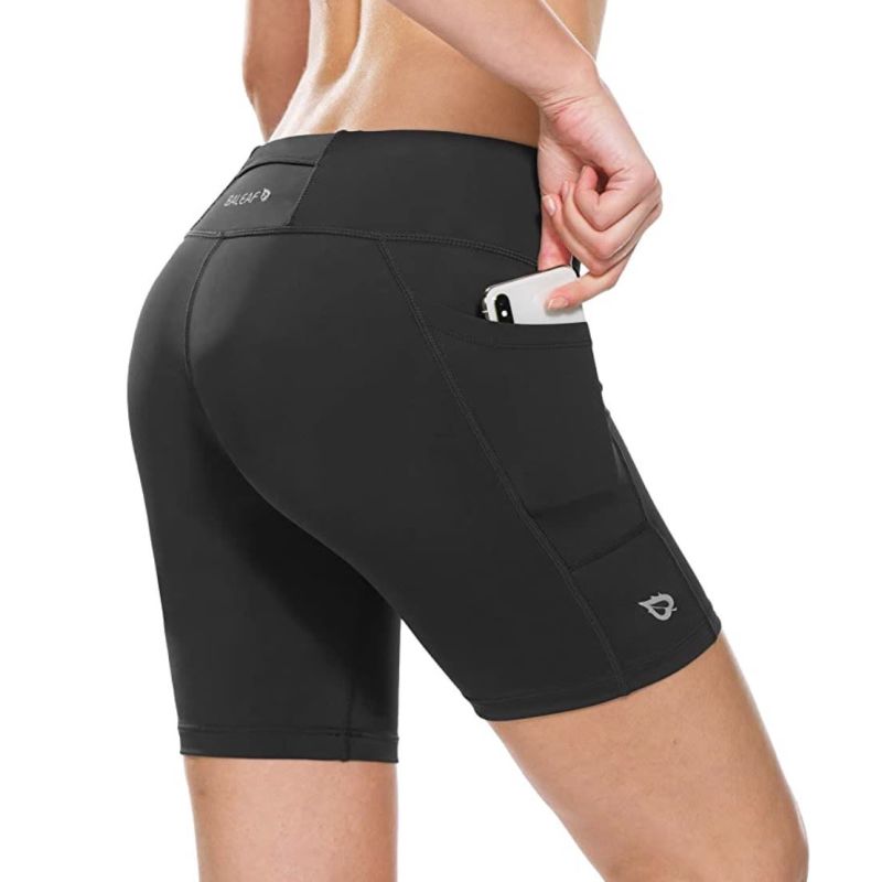 Image of Other BALEAF Women's 7 Inches Long Compression Running Yoga Spandex Shorts Workout Back Pockets