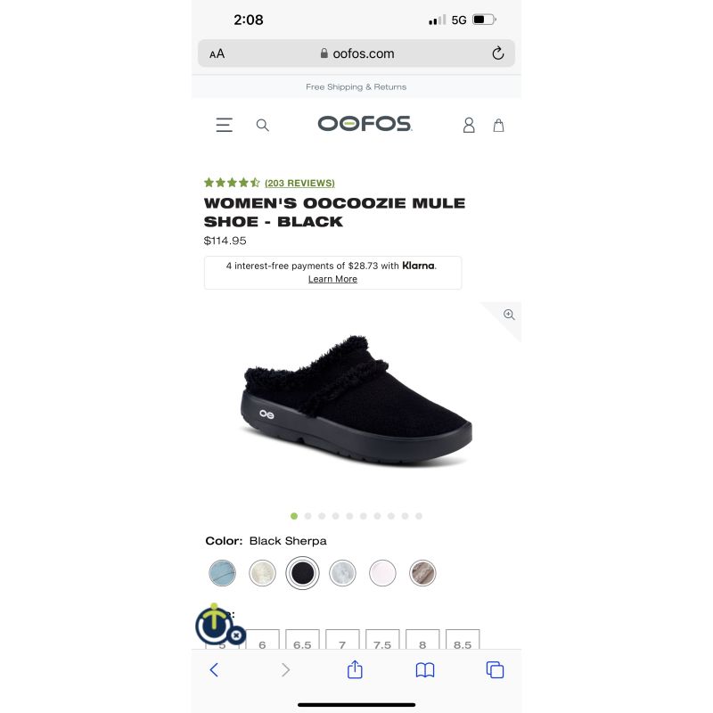 Image of OOFOS Mule Shoe