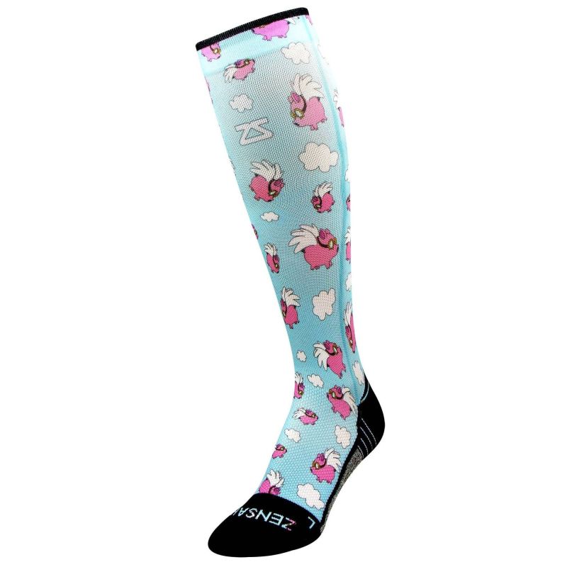 Flying Pigs Compression Socks (Knee-High)