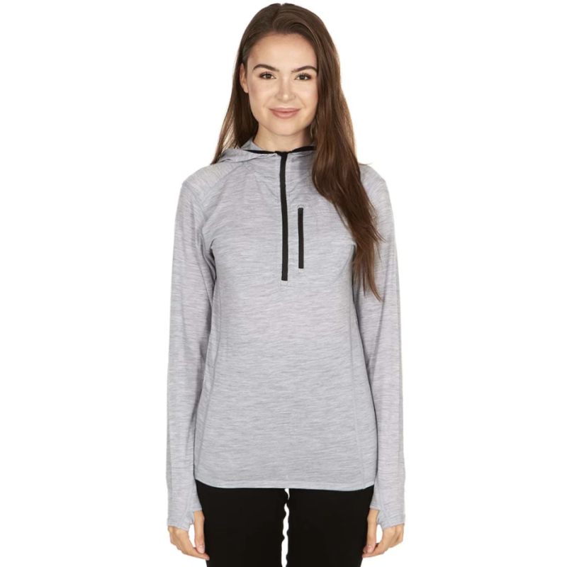 Image of Other Minus33 Micro Weight Women's Woolverino 1/4 Zip Sun Hoodie