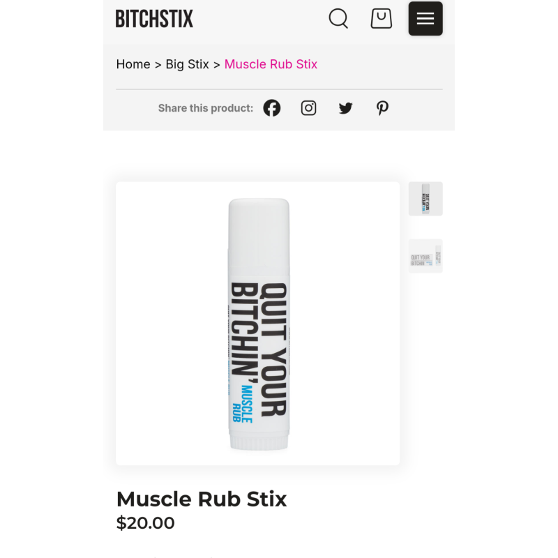 Image of Other Quit Your Bitchin' Muscle rub