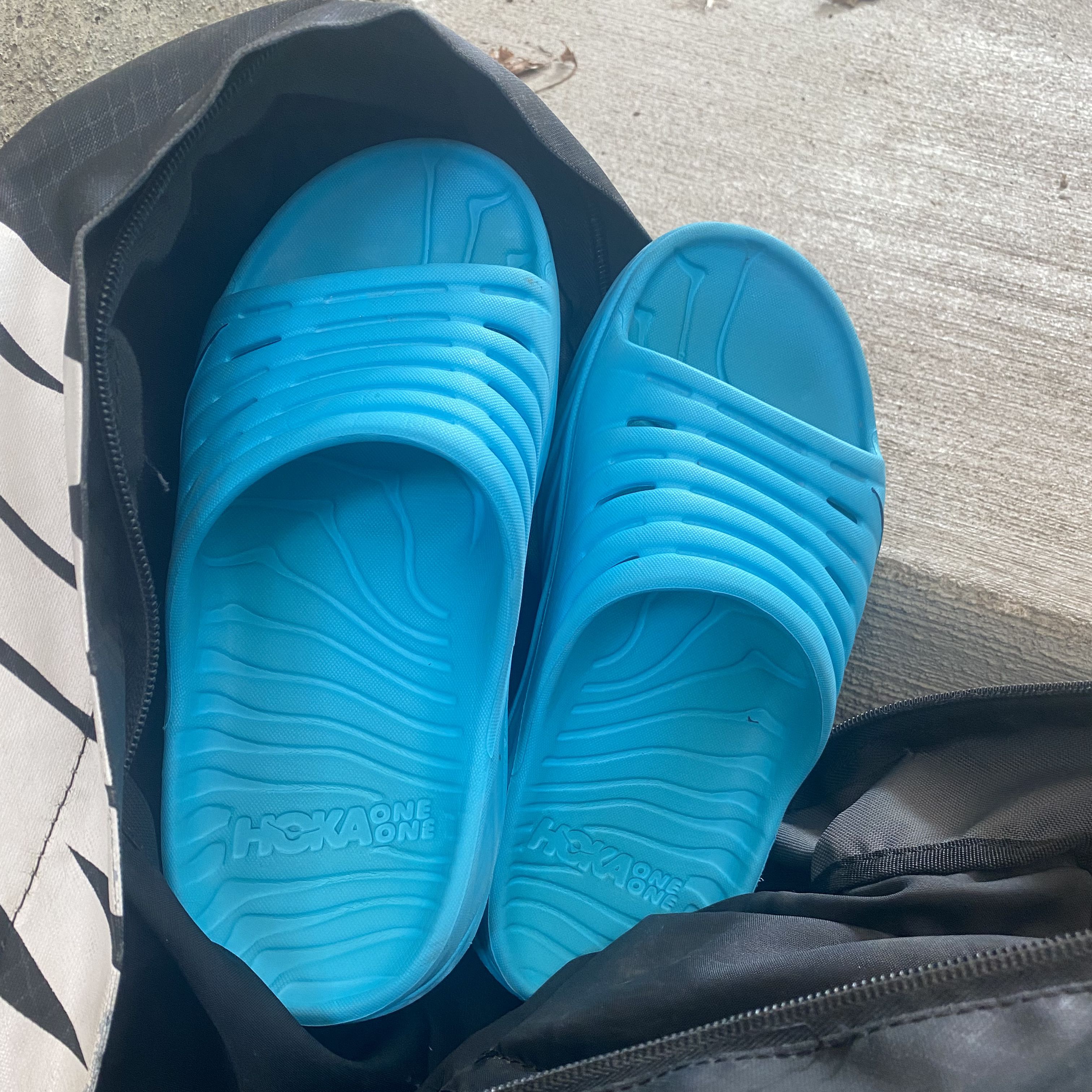 Hoka one one recovery clearance slide review