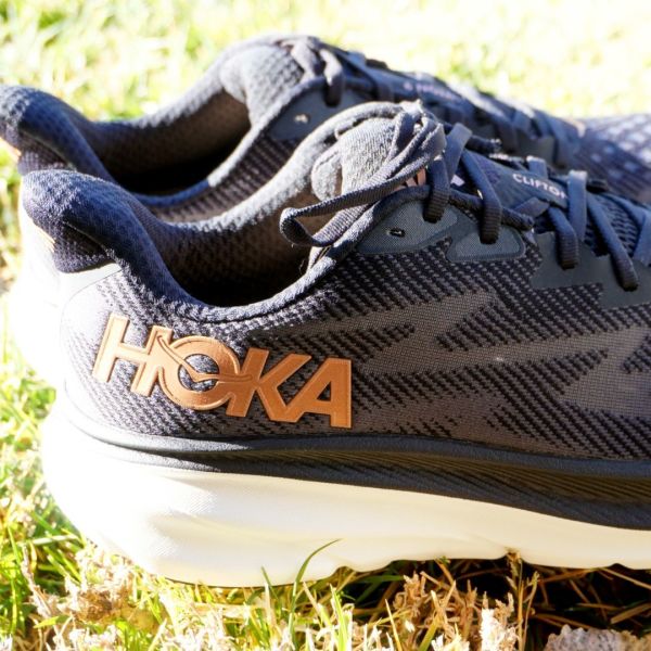 Hoka Clifton 9 One Run Mesh Trainers Triple White Black, Free