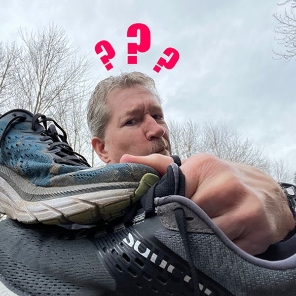 Image of Saucony Saucony v Hoka?