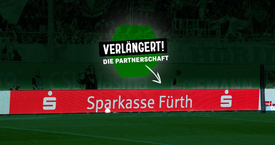 Sparkasse Fürth verlängert Engagement bis 2029 | SpVgg Greuther Fürth