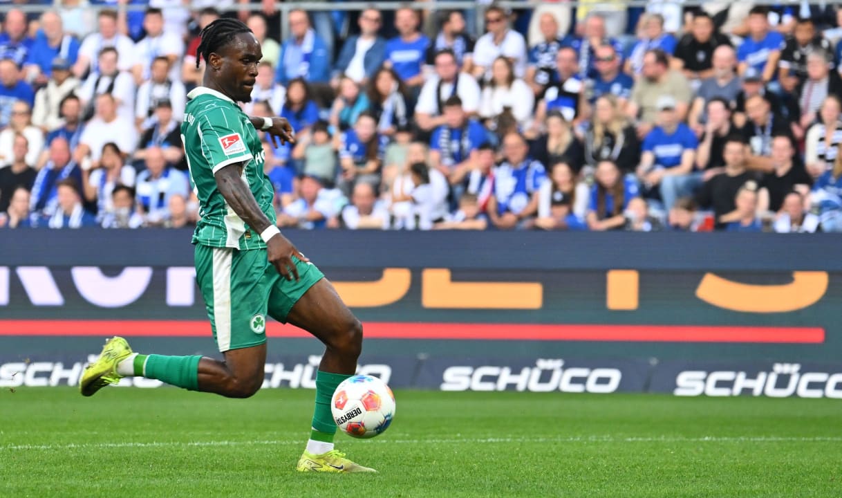 Noel Futkeu trifft zum 1:0.