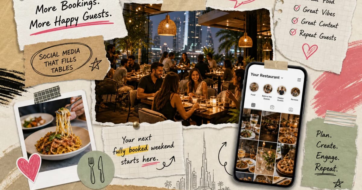 Social Media Playbook for UAE Restaurants That Fill Tables