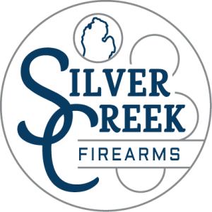 Silver Creek Firearms, Inc. - Transparent Gray Blue Circle Logo