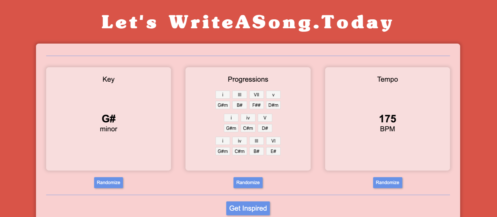 Write a song today screenshot