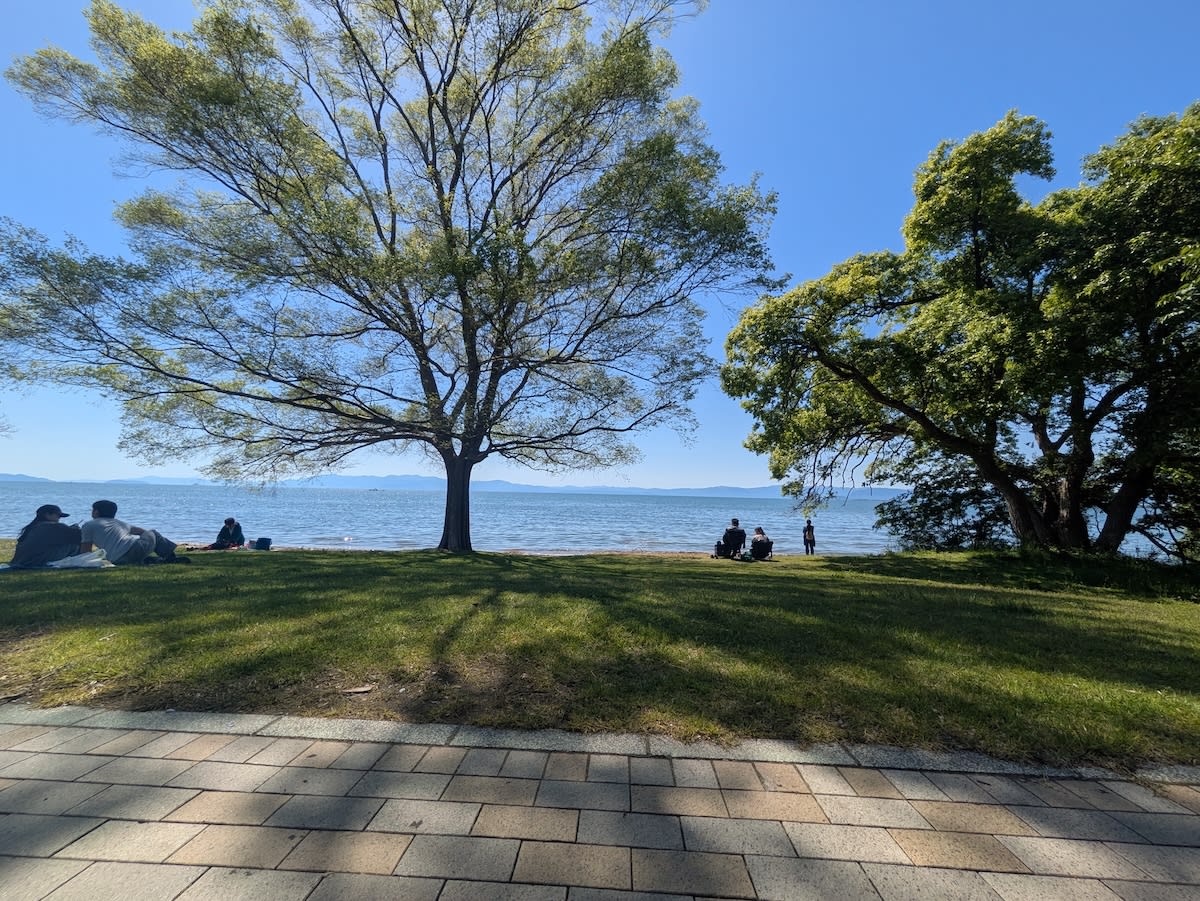琵琶湖が綺麗だ