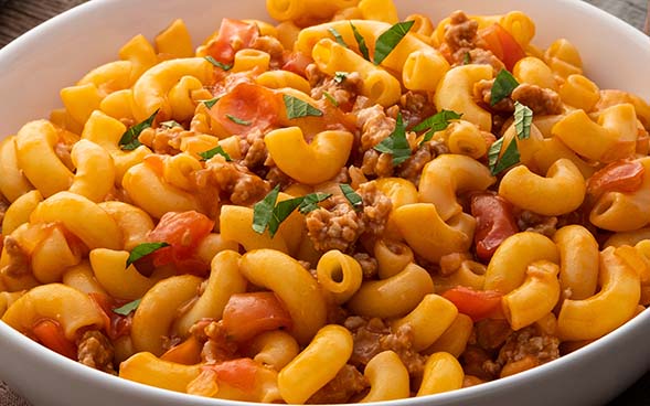 a Portion of Jollof macaroni