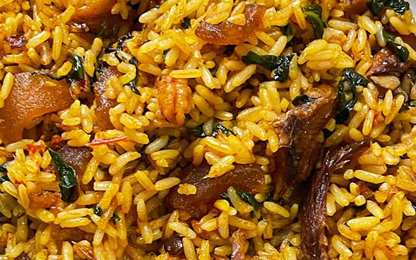 a Portion of Native Rice