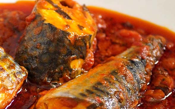 a Piece of Boiled Titus Fish in Stew