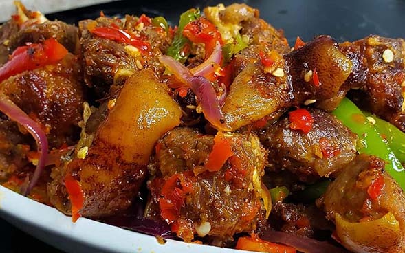 a Piece of Goat meat