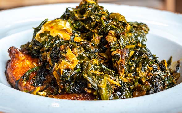 a Plate of Efo