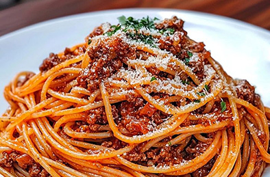 a Portion of Jollof Pasta