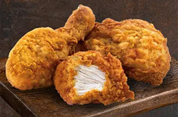 a Piece of Soulfully Spiced Fried Chicken