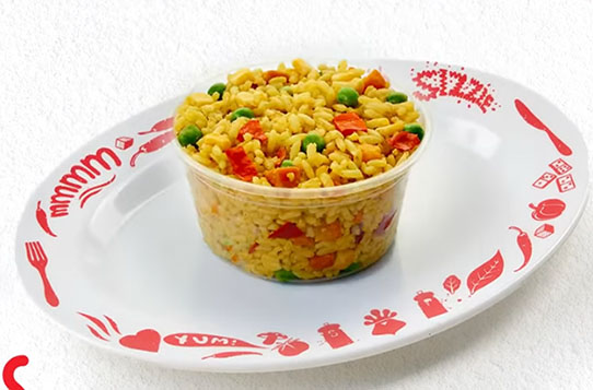 a Plate of Refuel Meal Promo (Fried with Chicken)