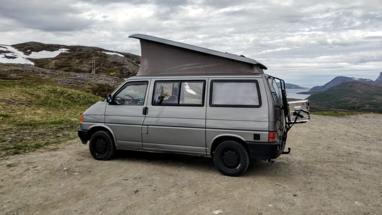 Parked for the night near Tromsø