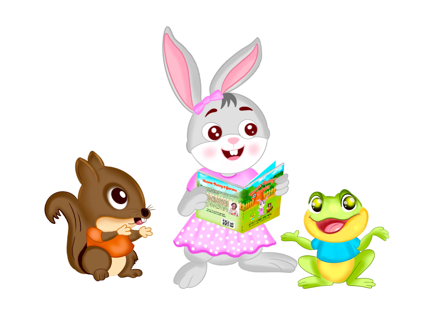 hunnie bunny reading