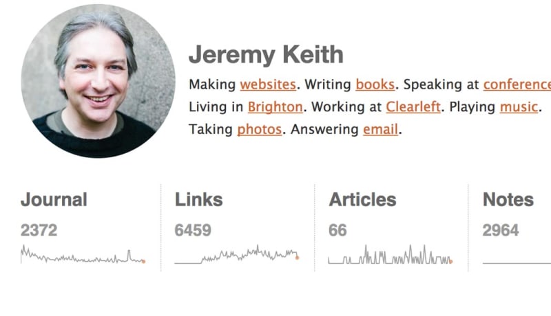 Jeremy Keith - Adactio site screenshot