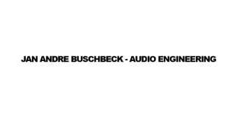 Bannerbild von Jan Andre Buschbeck Mixing Engineer*in aus Kassel