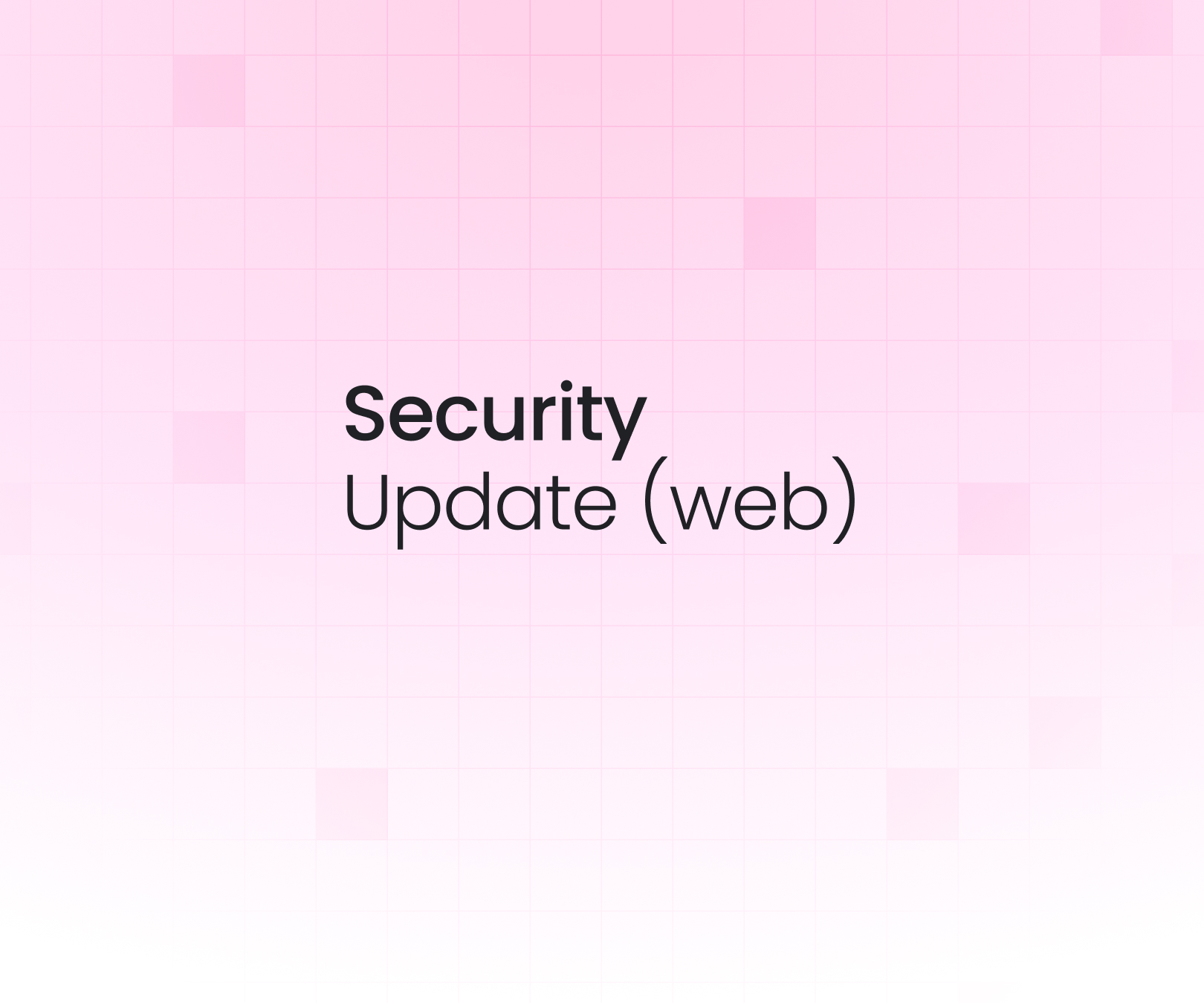 Security Update (Web)