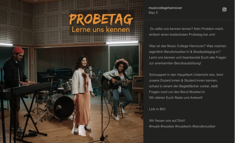 Galeriebild von Music College Hannover - Musikschule aus Hannover