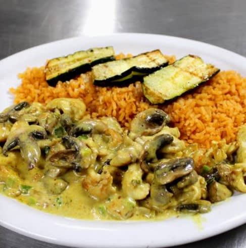 Chicken Curry with Saute Vegetable and Rice