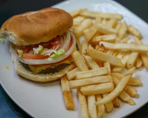 Hamburger with Fries