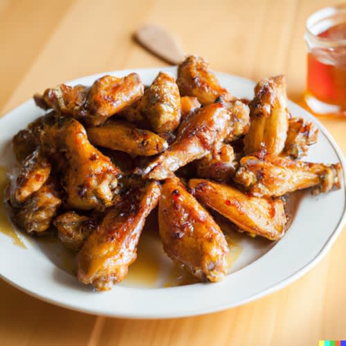 Honey Garlic Chicken Wings (Fried)