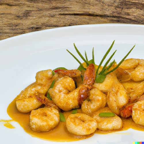 Oriental Curry Shrimp or Scallops