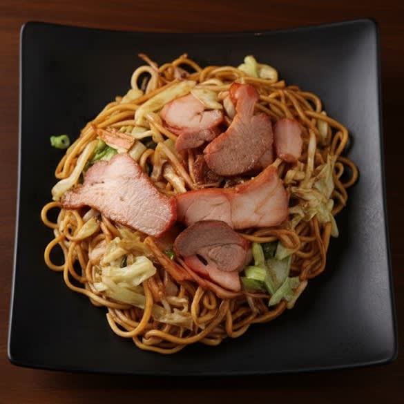 BBQ Pork Chow Mein 叉烧炒面