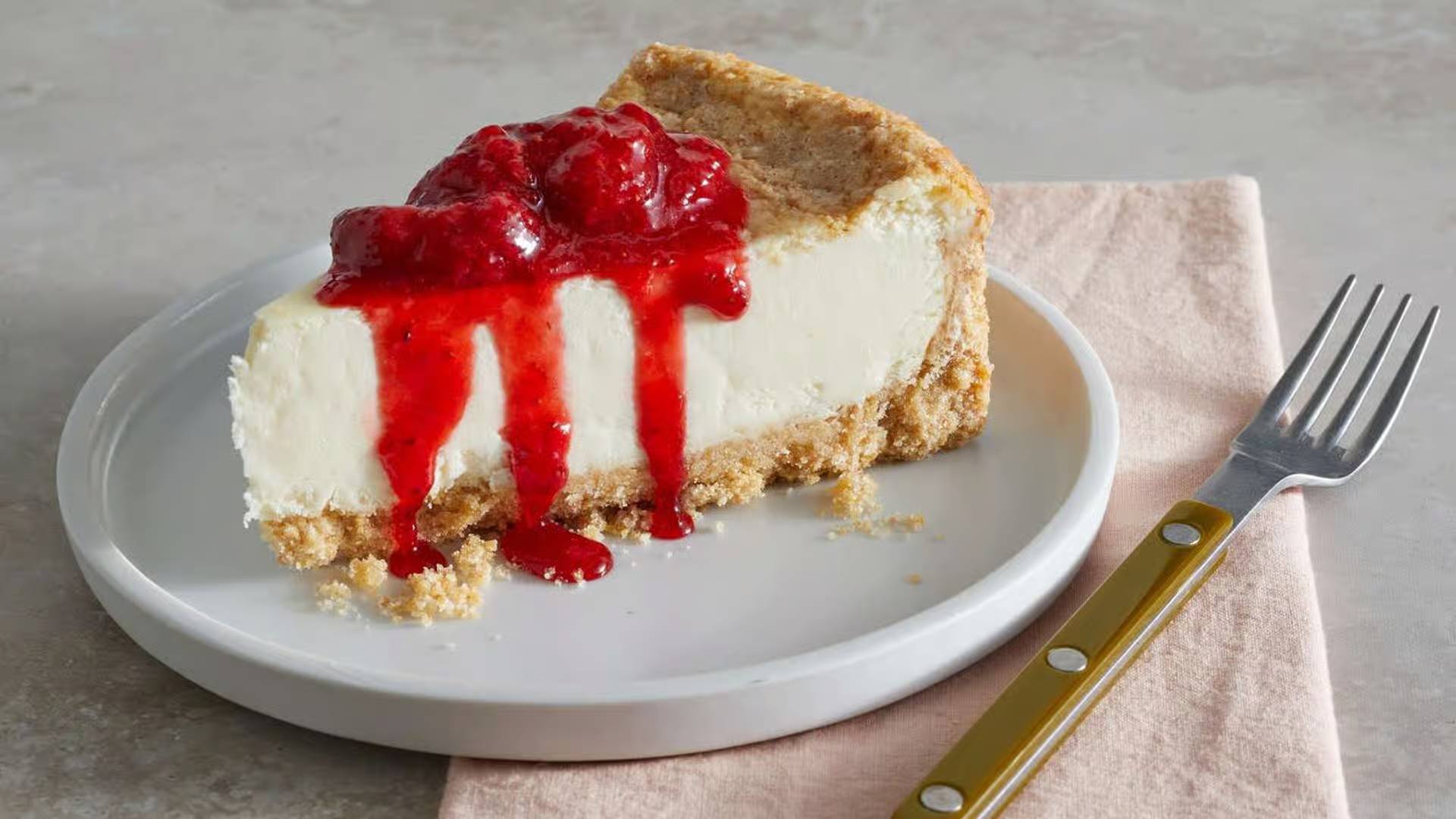 Strawberry Swirl Cheesecake